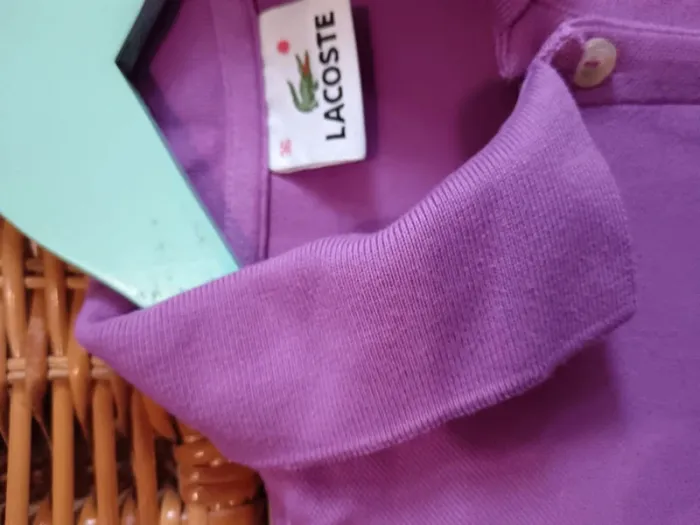 Polo lilas Lacoste t.S - photo numéro 3
