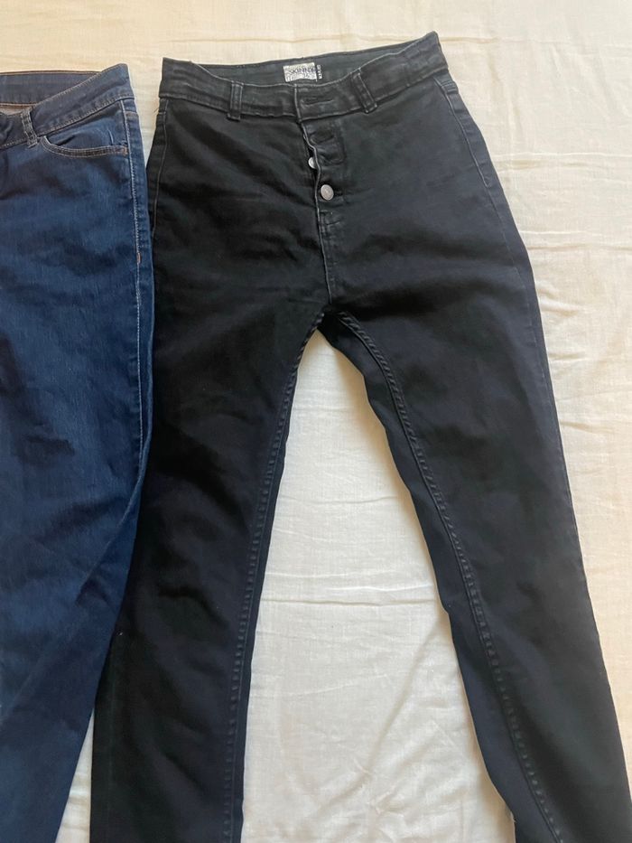 Lot de 2 pantalons jeans skinny femme  taille 36 et 38 - photo numéro 3
