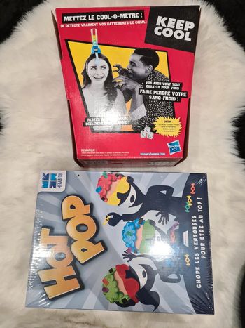 2 jeux de société [keep cool +Hot pop]
