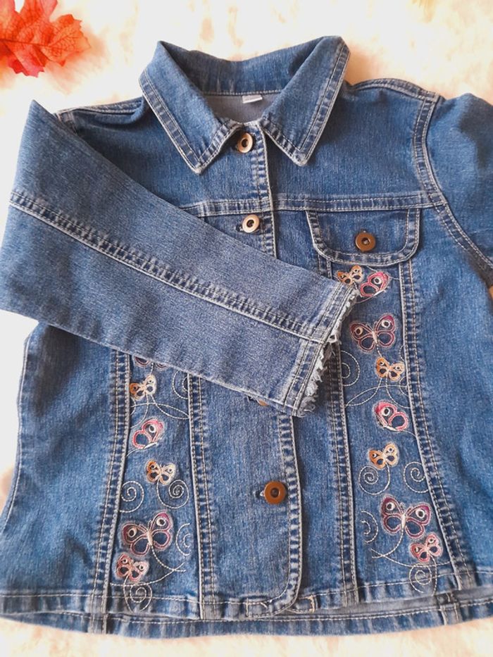 Veste en jean papillons 2 ans lily butterfly - photo numéro 3