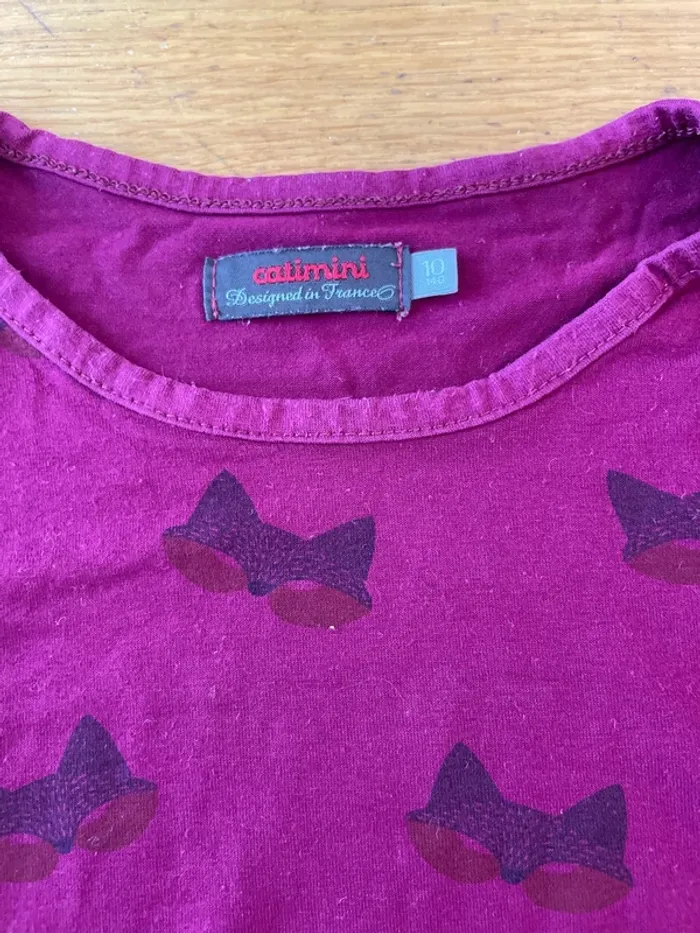 T short manches longues catimini 10 ans - photo numéro 2