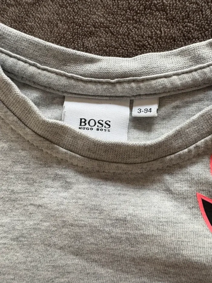 T-shirt manches longues Boss 3 ans - photo numéro 4