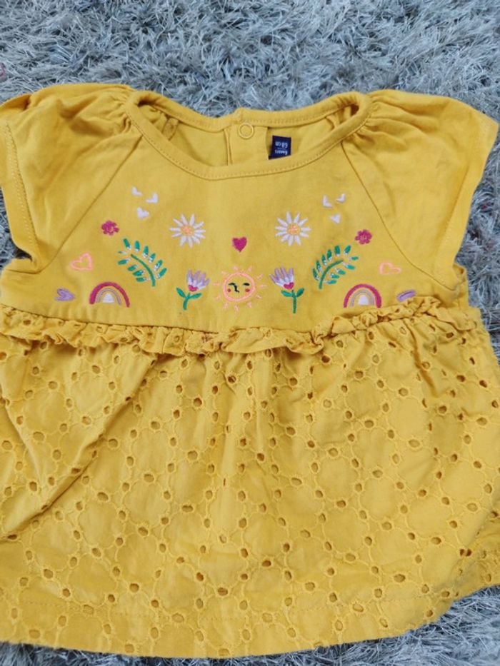 Magnifique t-shirt bébé fille sergent major manches courtes été 6 mois - photo numéro 2