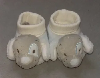 chaussons grelot nattou "sam & toby" 0/3 mois NEUFS jamais portés