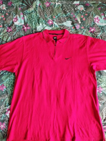 Polo rouge Nike vintage