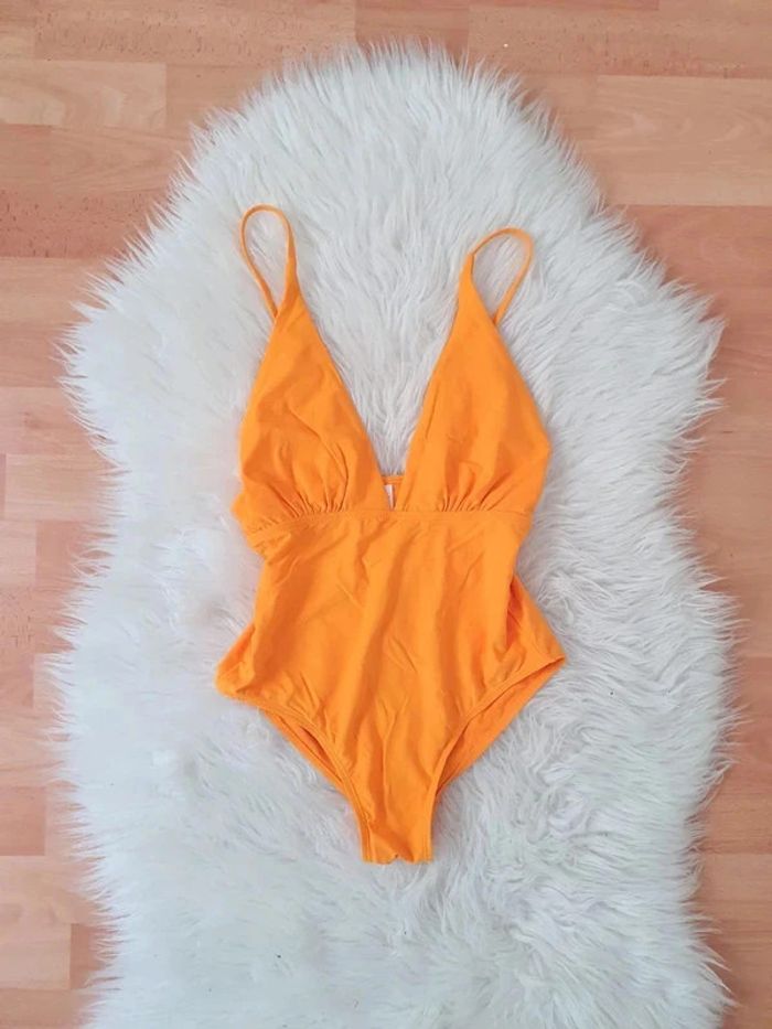 Maillot de bain 1 pièce orange - photo numéro 2