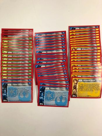 61 cartes Topps voyage vers star Wars : le réveil de la force