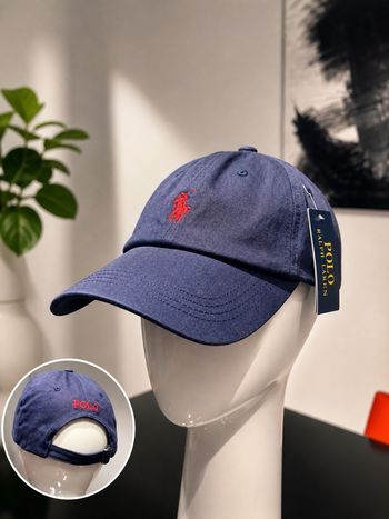 🧢 Casquette Polo Ralph Lauren bleu marine – Neuve avec étiquette 🔥