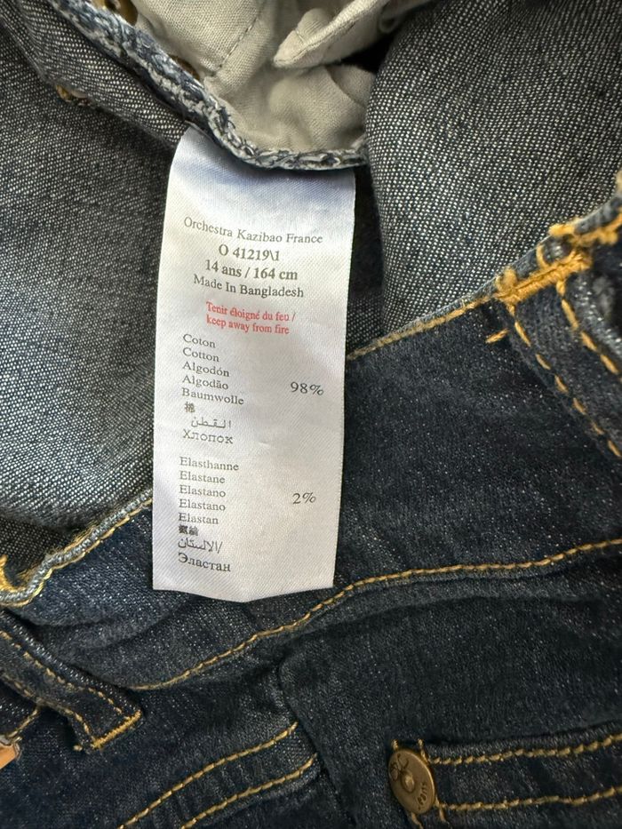 Jeans Orchestra Slim – 14 ans – Bleu – - photo numéro 4