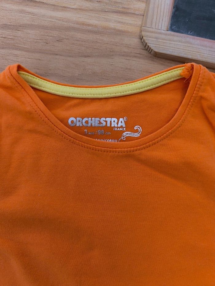 Lot de 2 t-shirts Orchestra taille 3 ans en très bon état - photo numéro 2