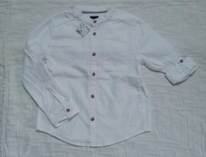 Kiabi chemise blanche manches longues