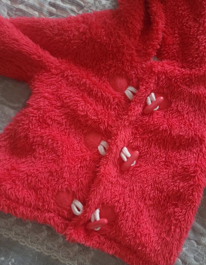 Gilet pilou pilou rouge 6 mois - photo numéro 2