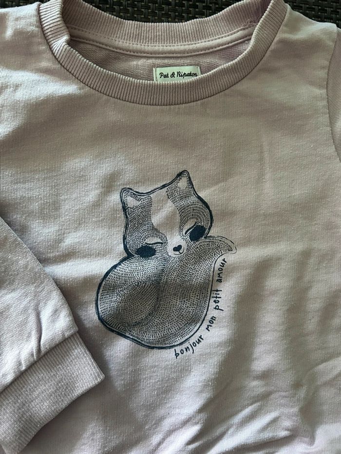 Pull petite fille lila 🦊 - photo numéro 2