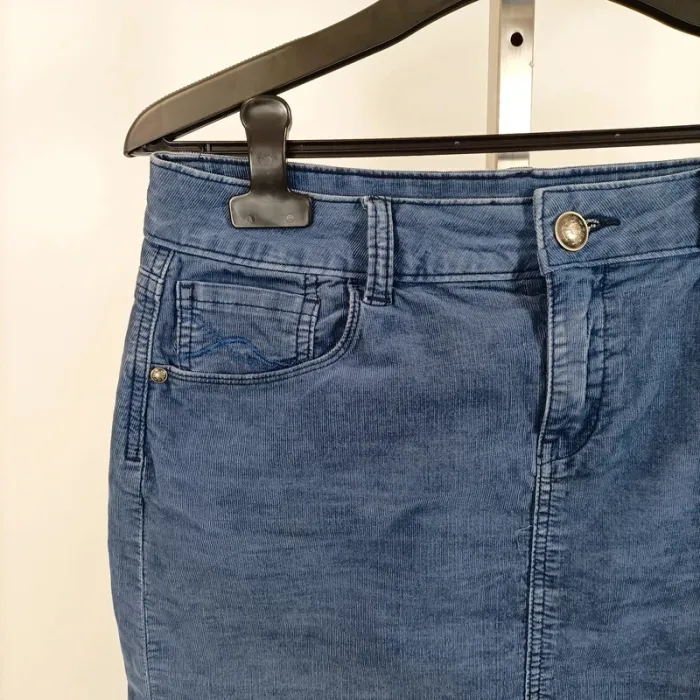 Jupe en jean bleu medium C’est Beau la Vie - Taille 40 A1028 - photo numéro 2