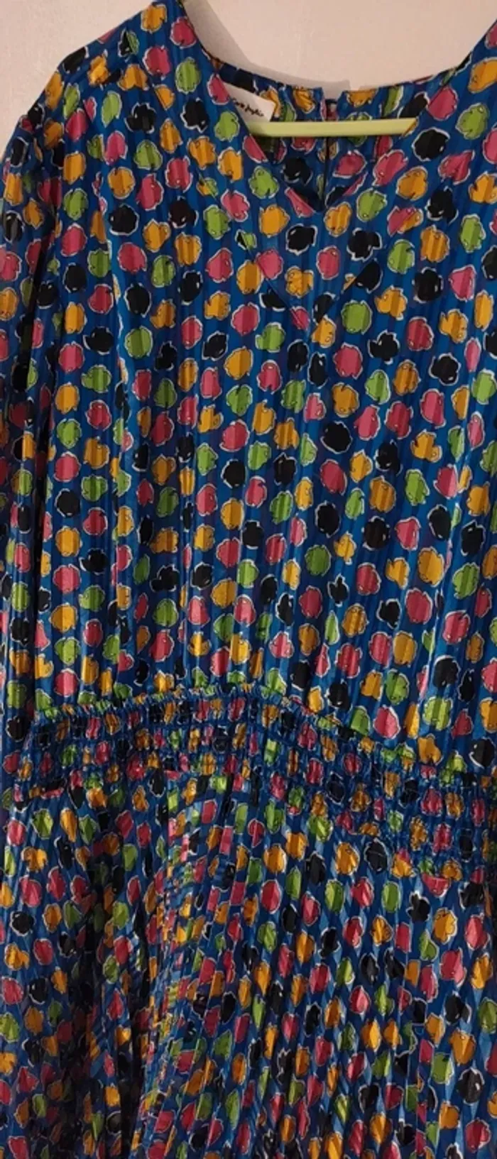 Robe coloré plissée - photo numéro 2