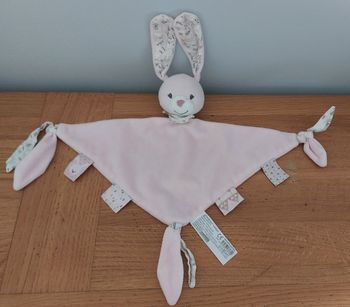 Doudou plat triangle lapin - Bout'Chou
