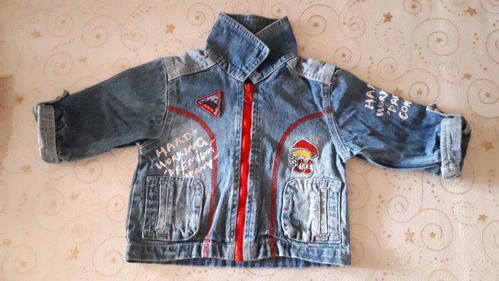 Veste en jean manche longue