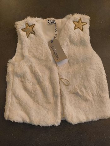 Veste fausse fourrure sans manches