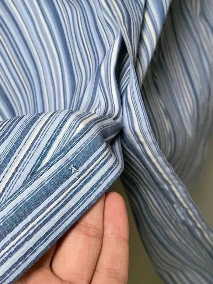 Chemise Ralph Lauren rayée vintage – coupe large, look Y2K - photo numéro 3