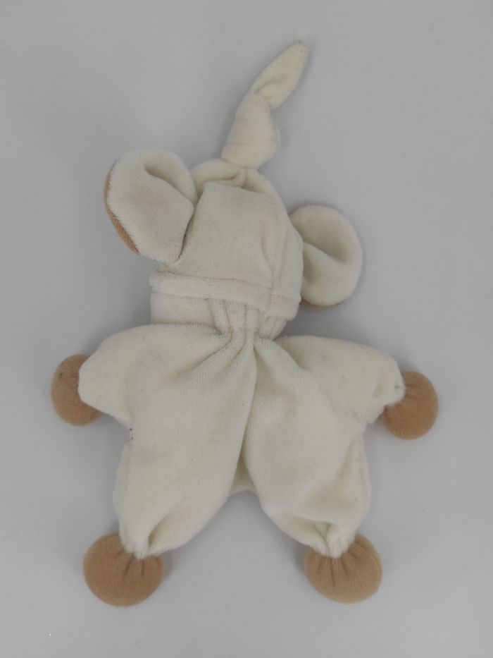 Doudou Souris crème et beige Tiamo - photo numéro 2