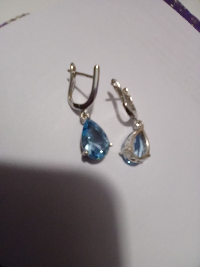 Boucles d'oreilles Topaze. - photo numéro 4