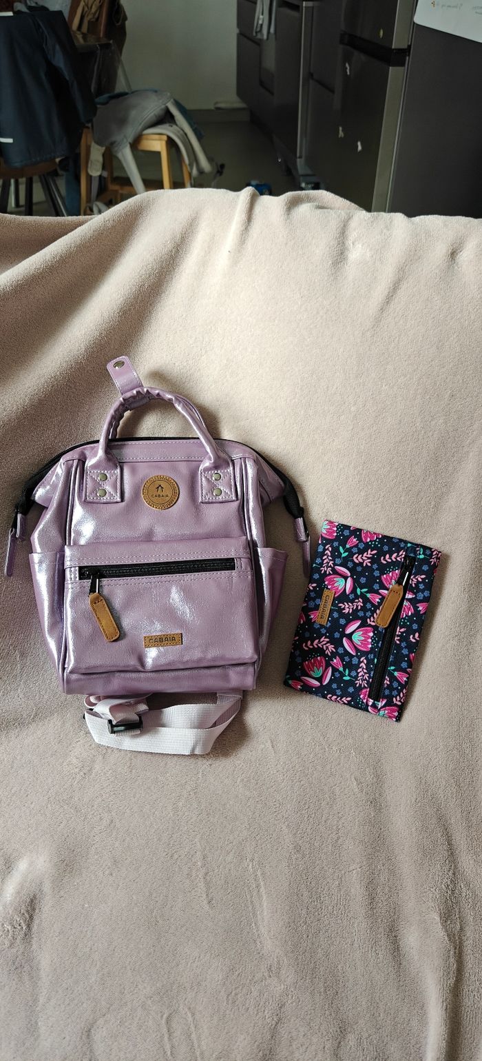 Sac à dos XS Cabaïa lilas irisé - photo numéro 1