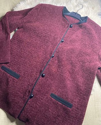Veste / blazer rouge bordeaux vintage Fabriqué en France Taille M / 38