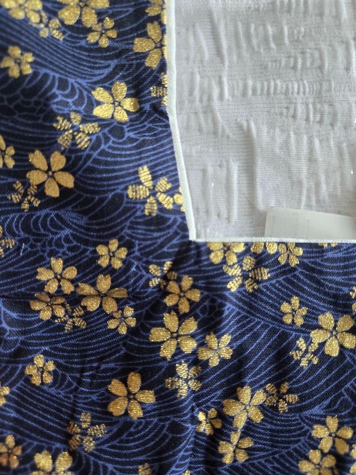 Sac de poignet bleu et doré - photo numéro 5