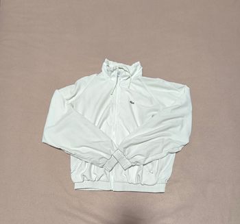 Veste de survêtement blanche Lacoste pour enfant