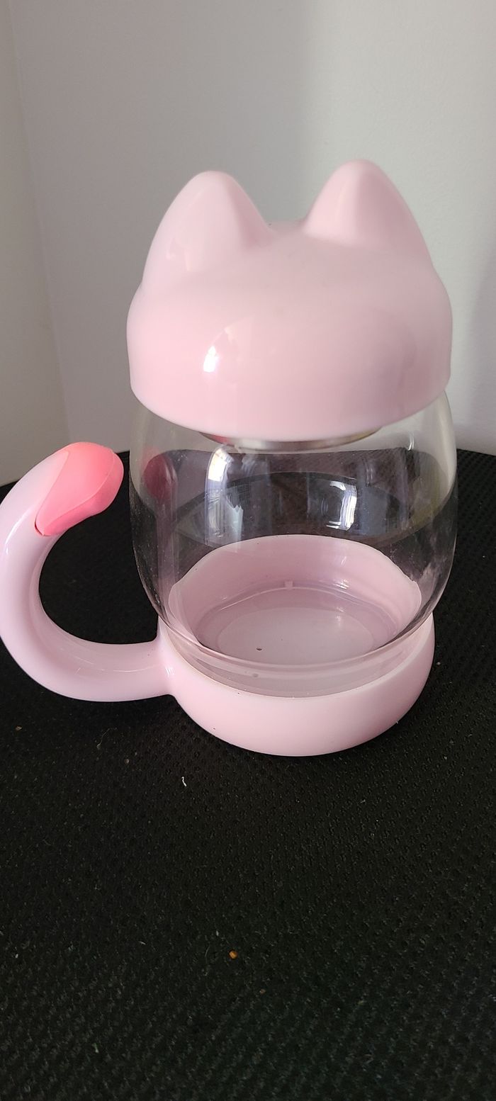 Tasse à thé - Adorable - 420ML - Verre borosilicate - Filtre amovible - Portable et résistant à la c