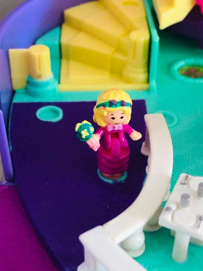 Polly pocket mariage rétro vintage boîte violet - photo numéro 5