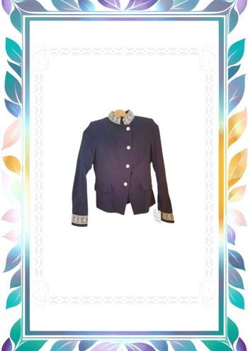 Veste blazer zara taille S 36 noir dorée