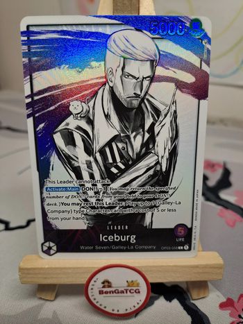 Carte One Piece Iceburg Para Leader OP03 58 Pillars of Strength ENG🇬🇧
