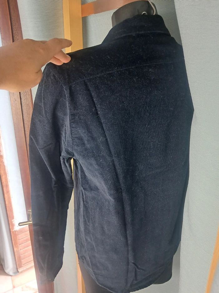 Balzac chemise velour noir cotelé T.36/38 - photo numéro 7