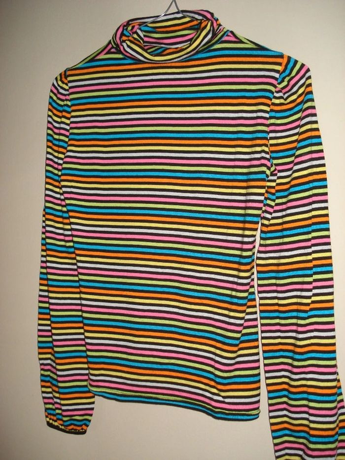 T-shirt rayé  tendance LV2F - Taille S - photo numéro 2