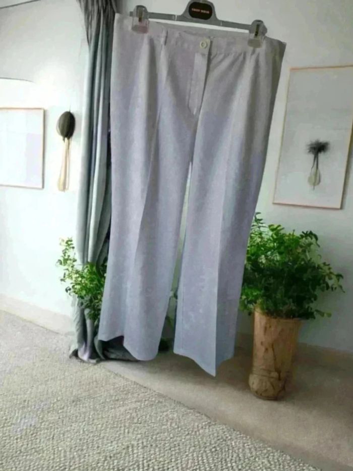 Pantalon blanc droit sans poche 48