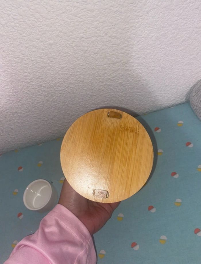 Brûleur en céramique et bambou - photo numéro 2