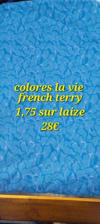 Coupon french terry clv fabrics