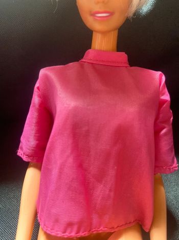 Vintage chemisier rose Barbie