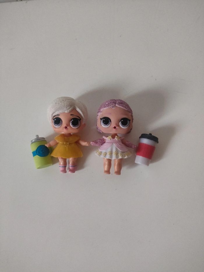 Lot de 2 poupée lol avec biberons
