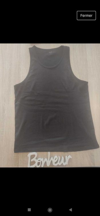 Débardeur noir homme