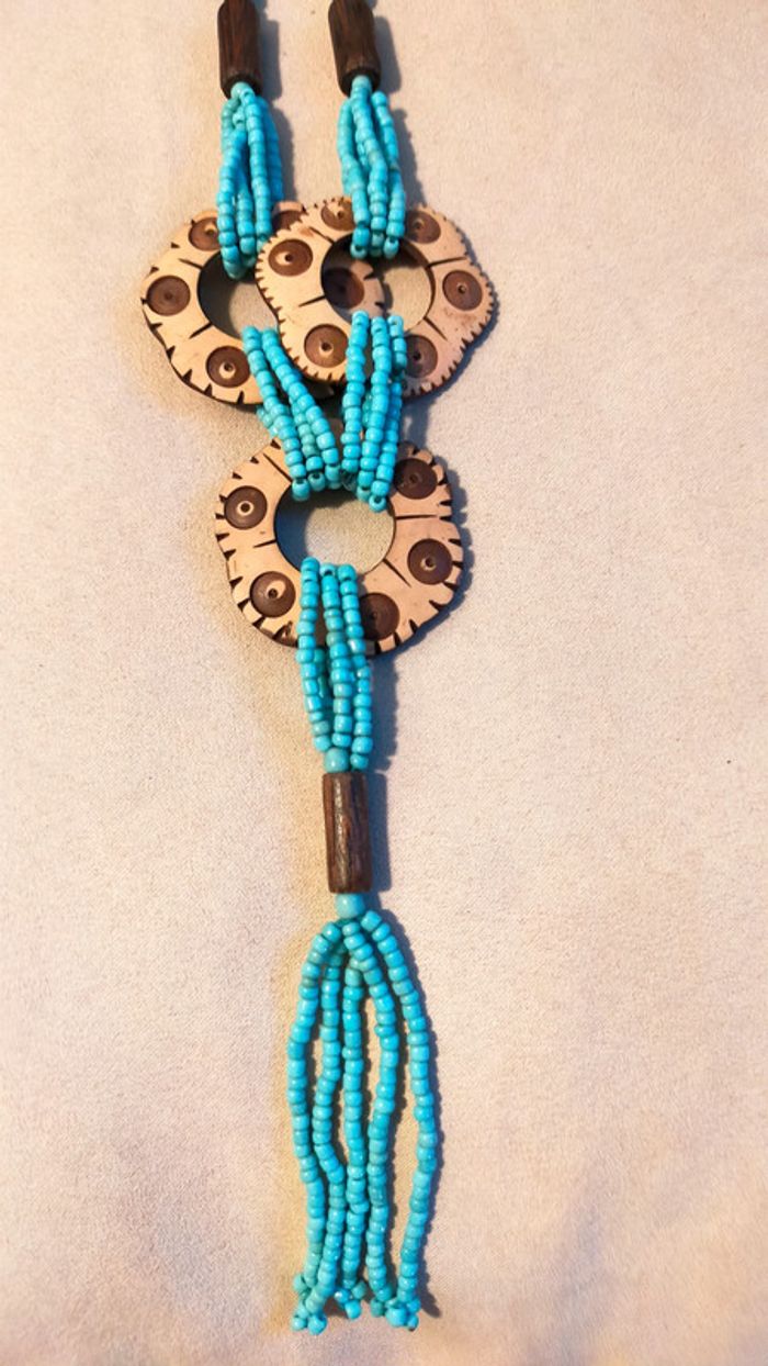 Collier ethnique turquoise – Collection Terre d’Ailleurs - photo numéro 8