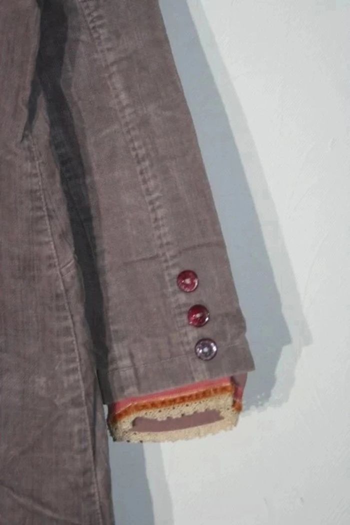 Veste en velours marron/violet marque Catimini Atelier - photo numéro 6