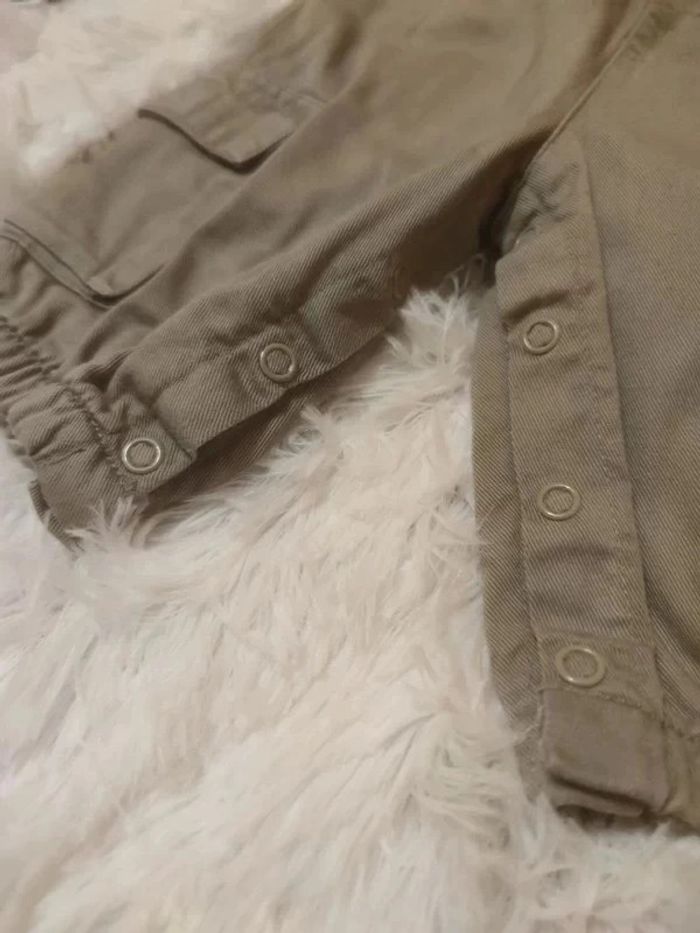 Pantalon Cargo doublé T. 3 mois 💮 100% Coton - photo numéro 4