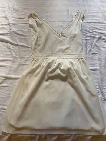 Robe blanche bords dorés la redoute