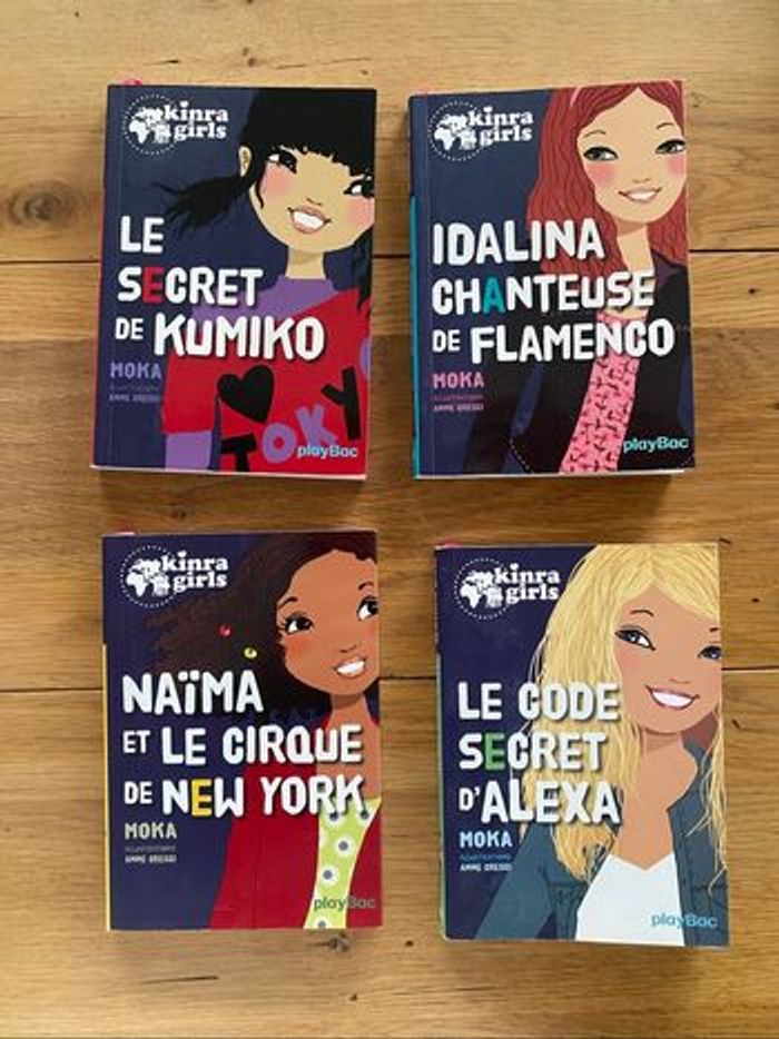4 livres Kinra Girls présentation des héroïnes tomes K, I, N, A - photo numéro 2