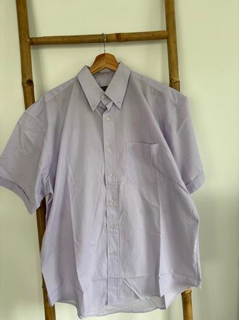 Chemisette chemise manche courte violette taille L