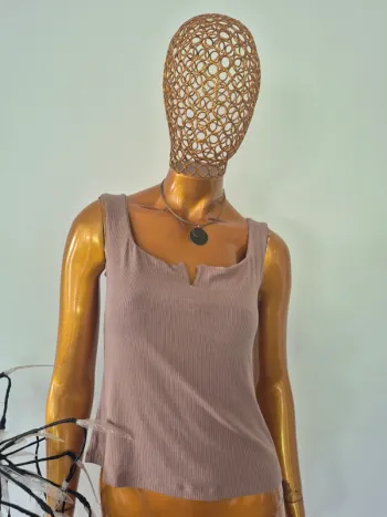 Débardeur Taupe Femme Taille M/38