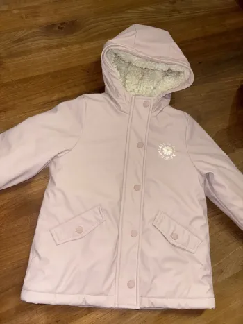 Imperméable fourré intérieur rose 5 ans