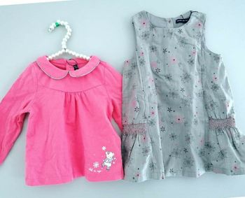 12 mois bébé fille ensemble sergent major robe et t-shirt